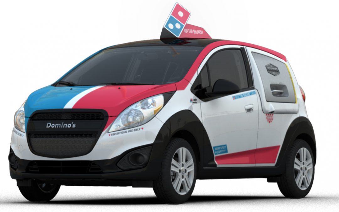 Domino’s partners with Roush and GM to create specialized DXP delivery car