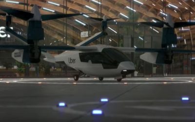Uber Drone in a Hangar
