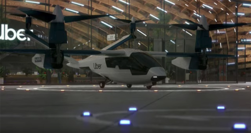 Uber Drone in a Hangar