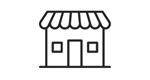 Restaurant storefront icon