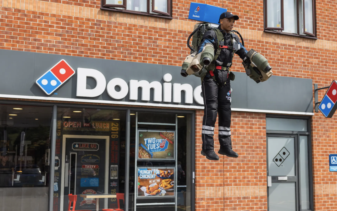 ‘Rocket Man’ Delivers Domino’s via Jetpack
