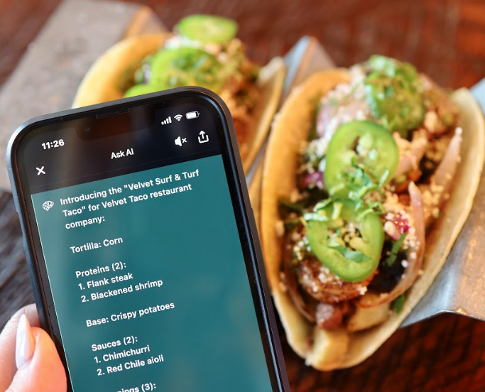 Velvet Taco Leans on AI for Latest Feature: The Chat GPTaco