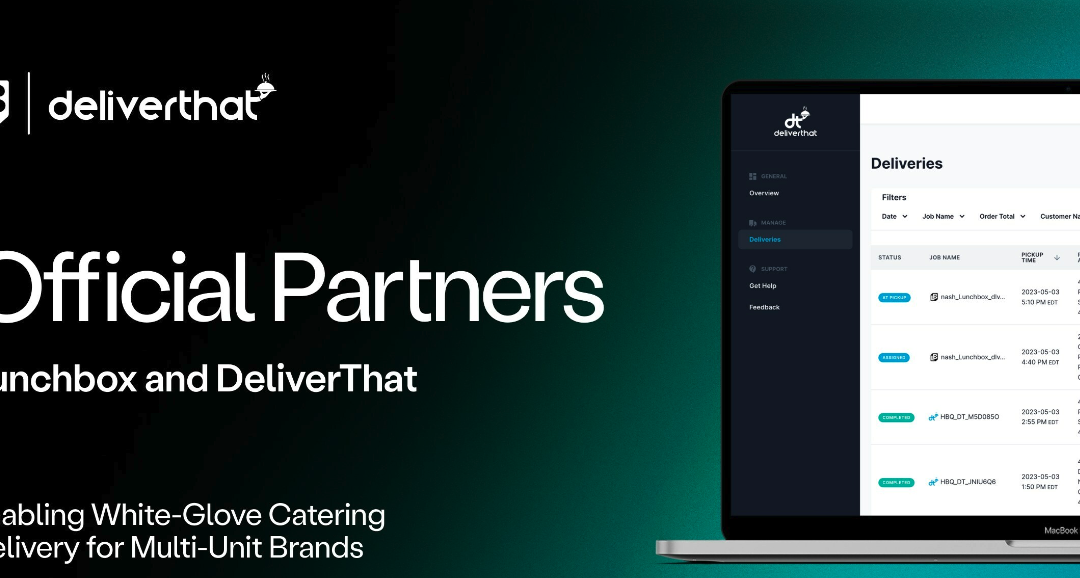 Lunchbox Partners with DeliverThat on Nationwide Catering