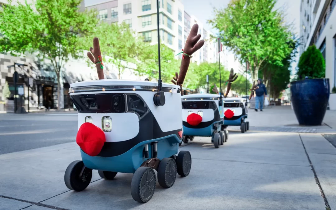 Robotic Reindeer Delivering Meals for Uber Eats