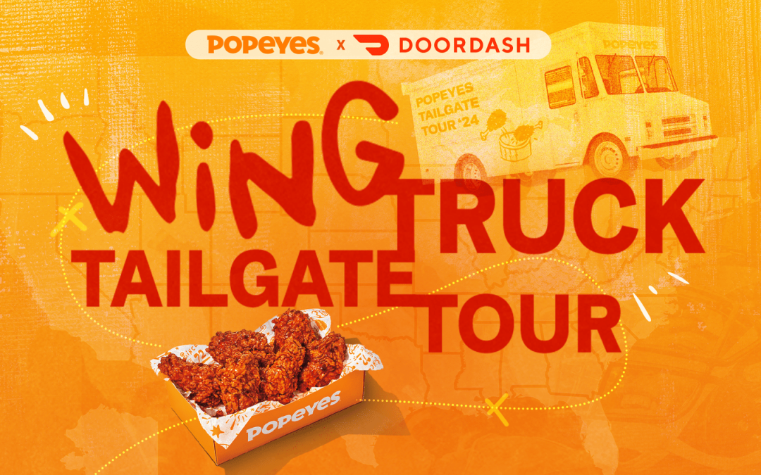 DoorDash Teams With Popeyes for Wing Truck Promotion for College Football Fans