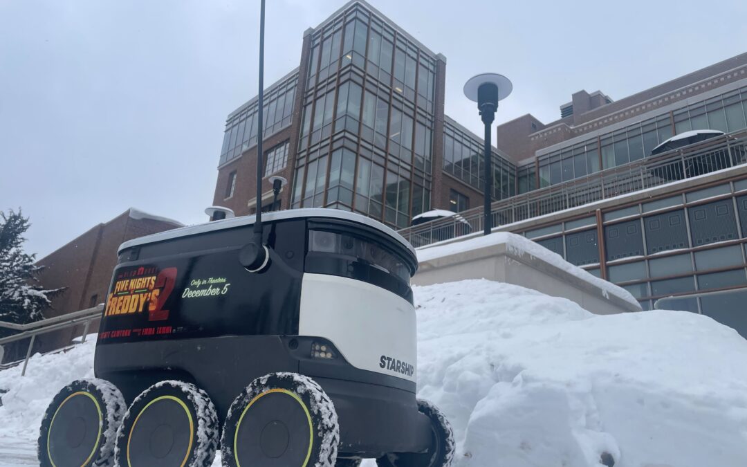 Food-Delivery Robots Navigate Finals Week at University of Minnesota