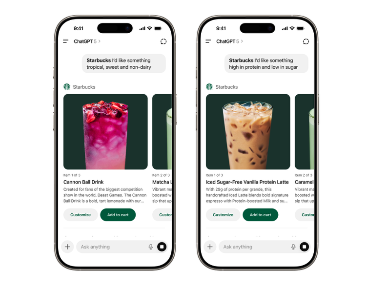 Starbucks, Little Caesars Launch ChatGPT Ordering as AI Reshapes Discovery