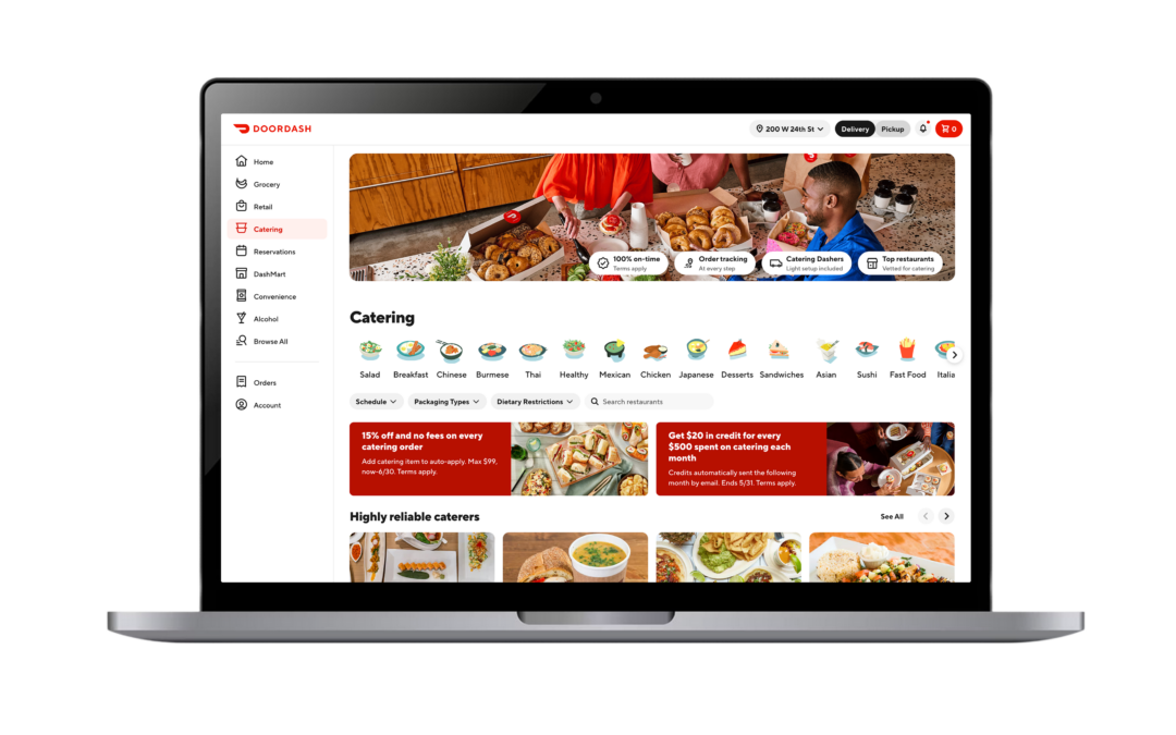 DoorDash Expands Workplace Catering with New Group Ordering